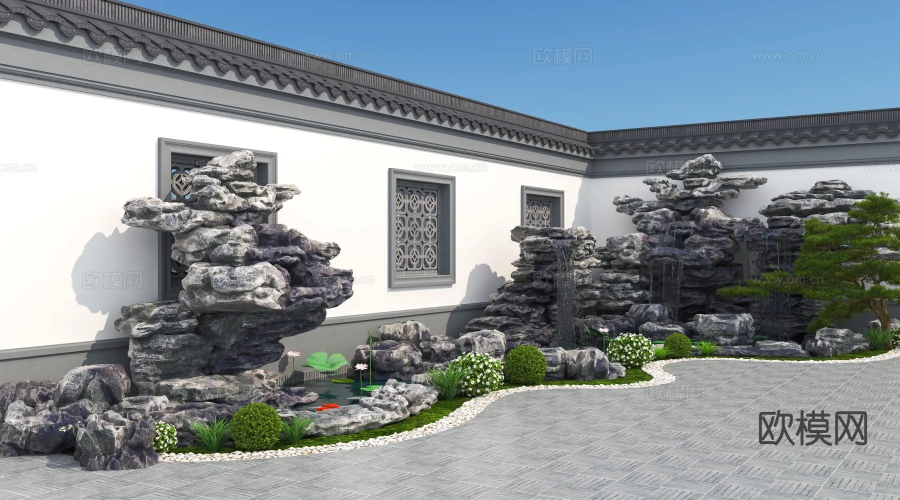 GARDEN DECOR - 3D Model For Interior Design - 2634