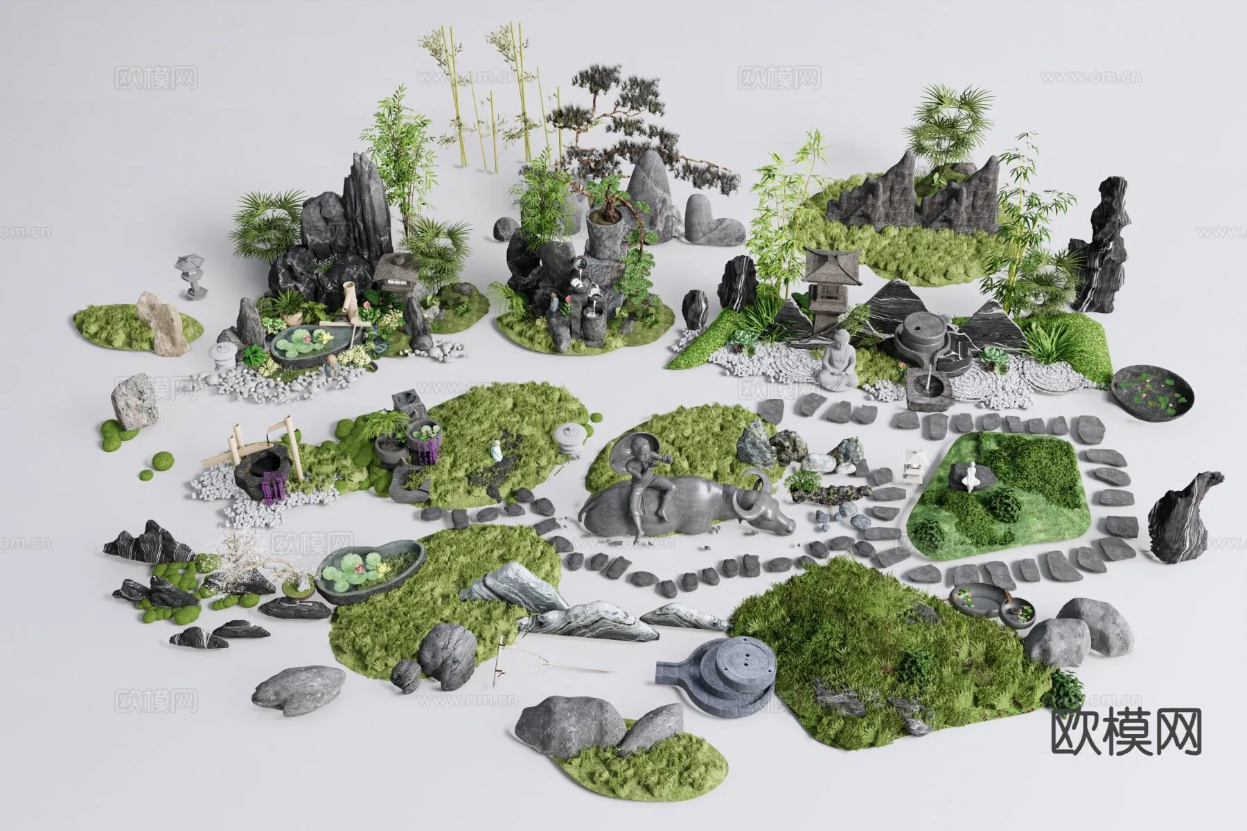 GARDEN DECOR - 3D Model For Interior Design - 2636