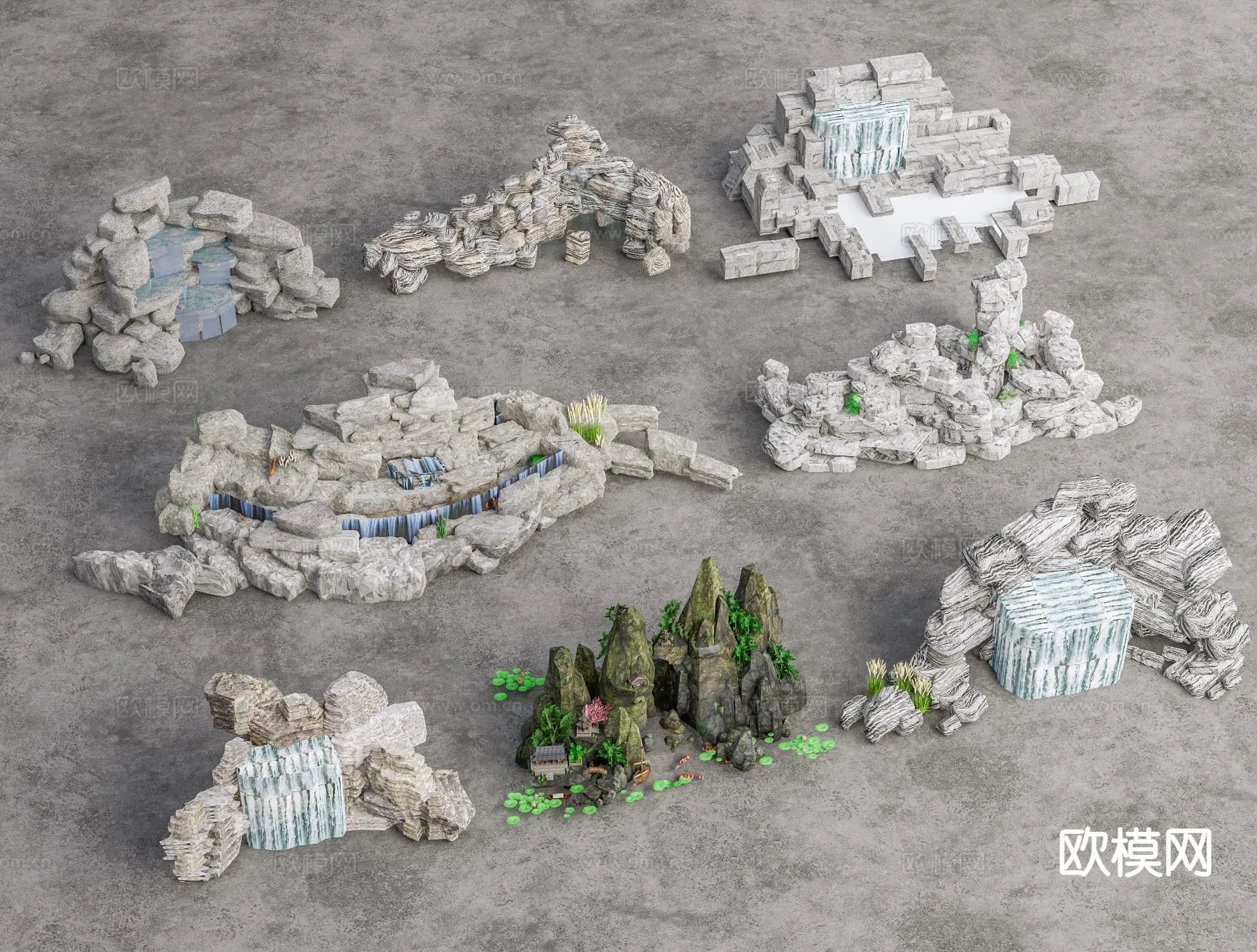 GARDEN DECOR - 3D Model For Interior Design - 2638