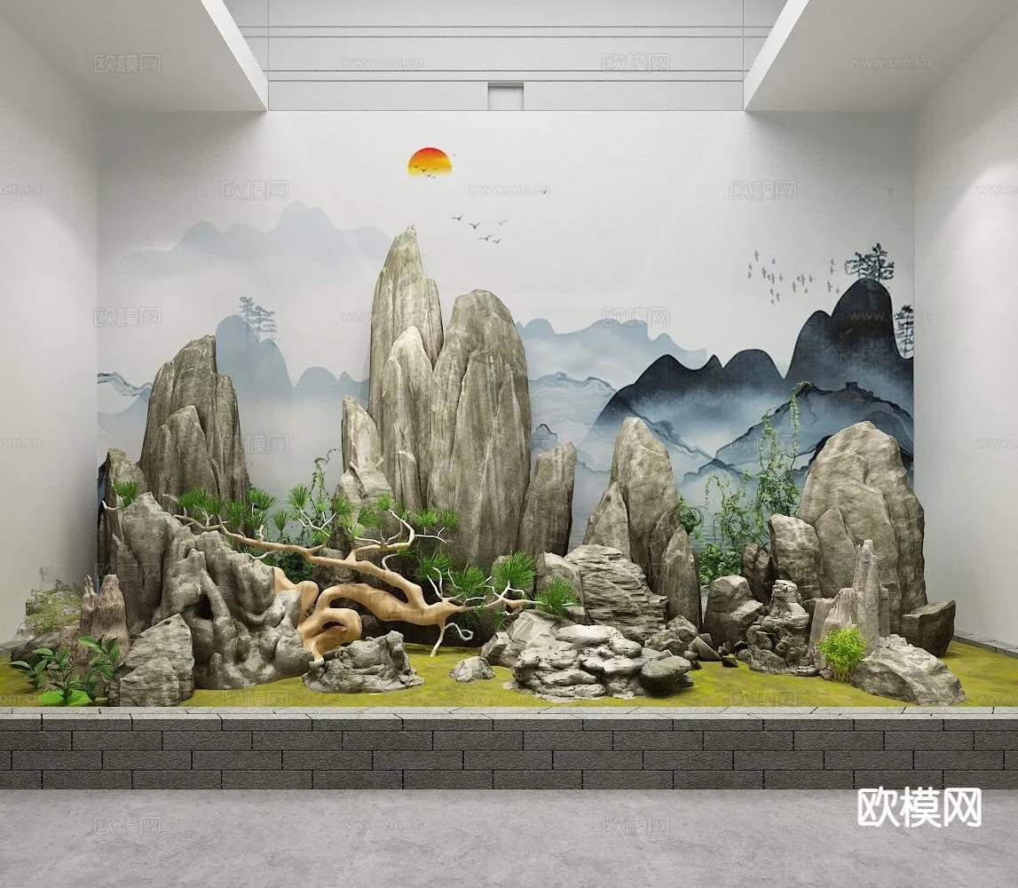 GARDEN DECOR - 3D Model For Interior Design - 2641