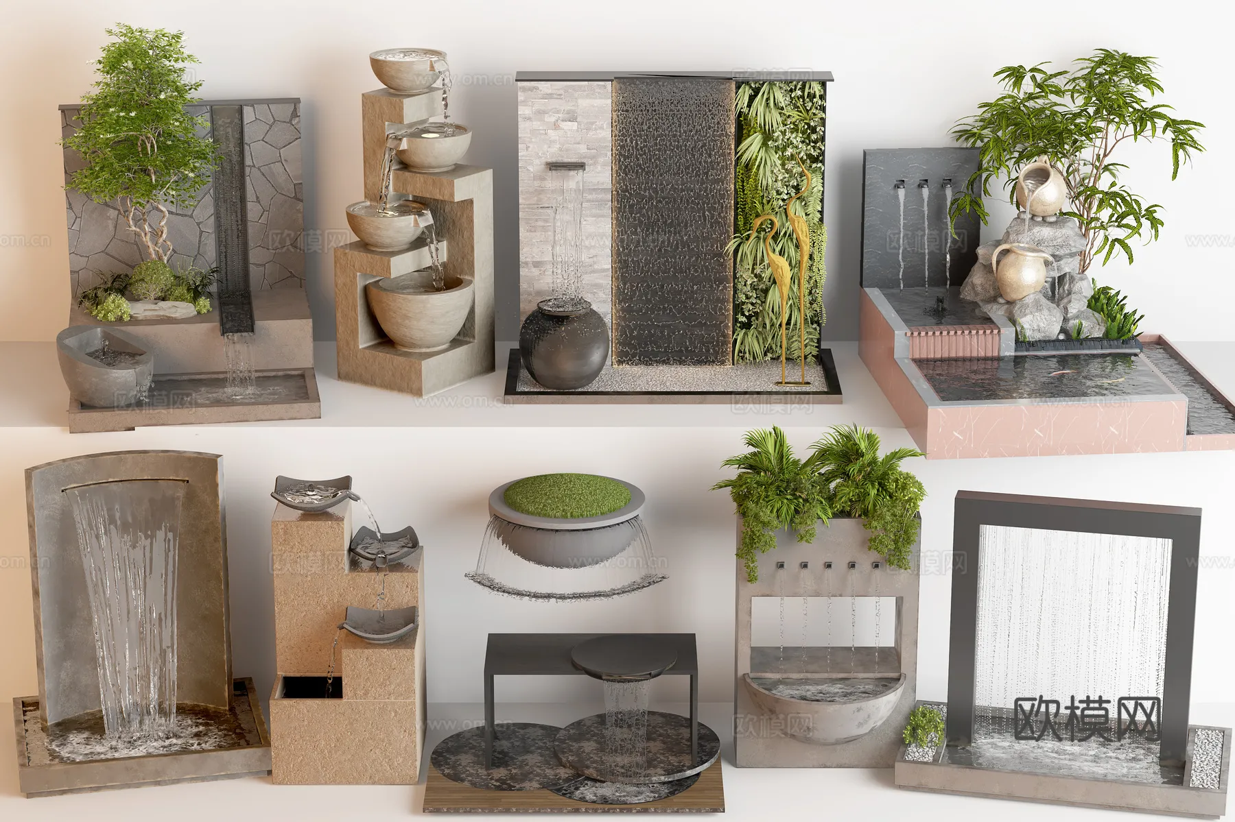 GARDEN DECOR - 3D Model For Interior Design - 2645