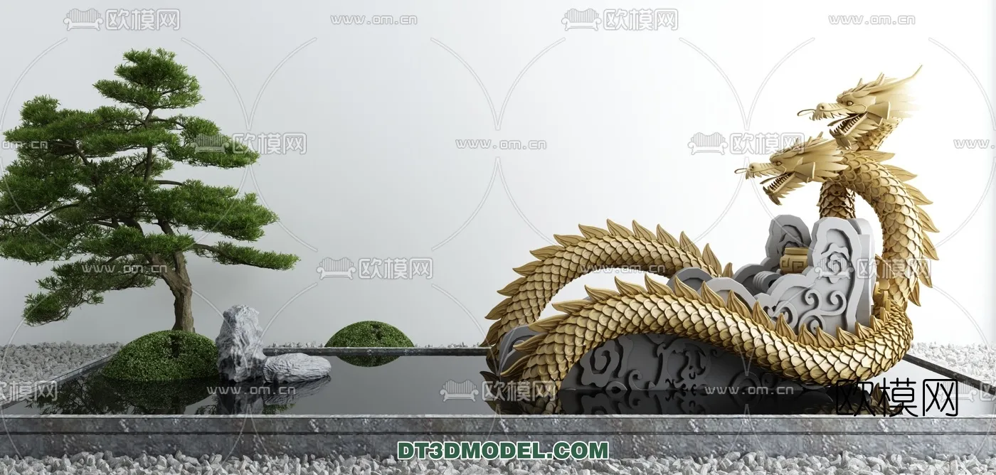 GARDEN DECOR - VRAY / CORONA - 3D MODEL - 3254