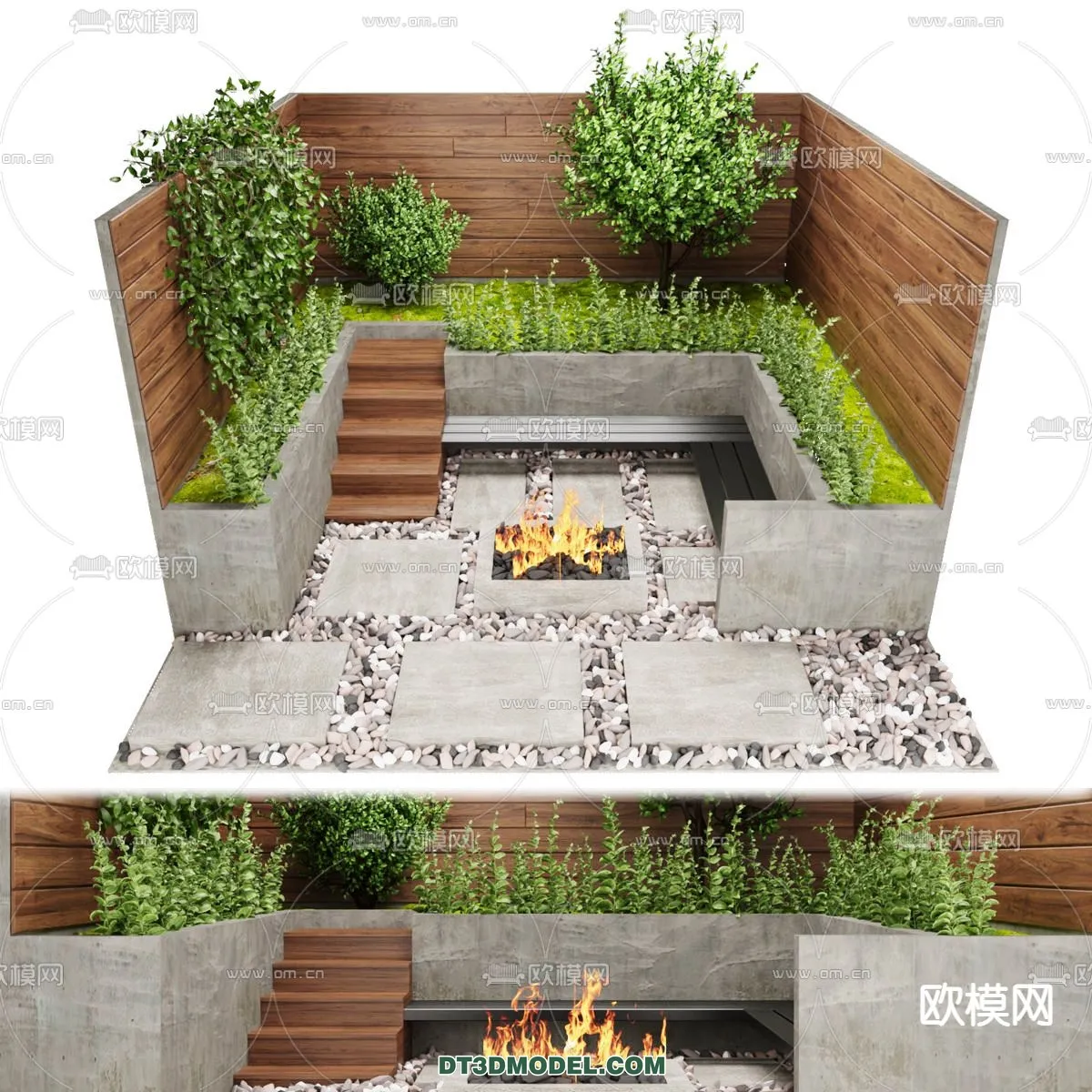GARDEN DECOR - VRAY / CORONA - 3D MODEL - 3258