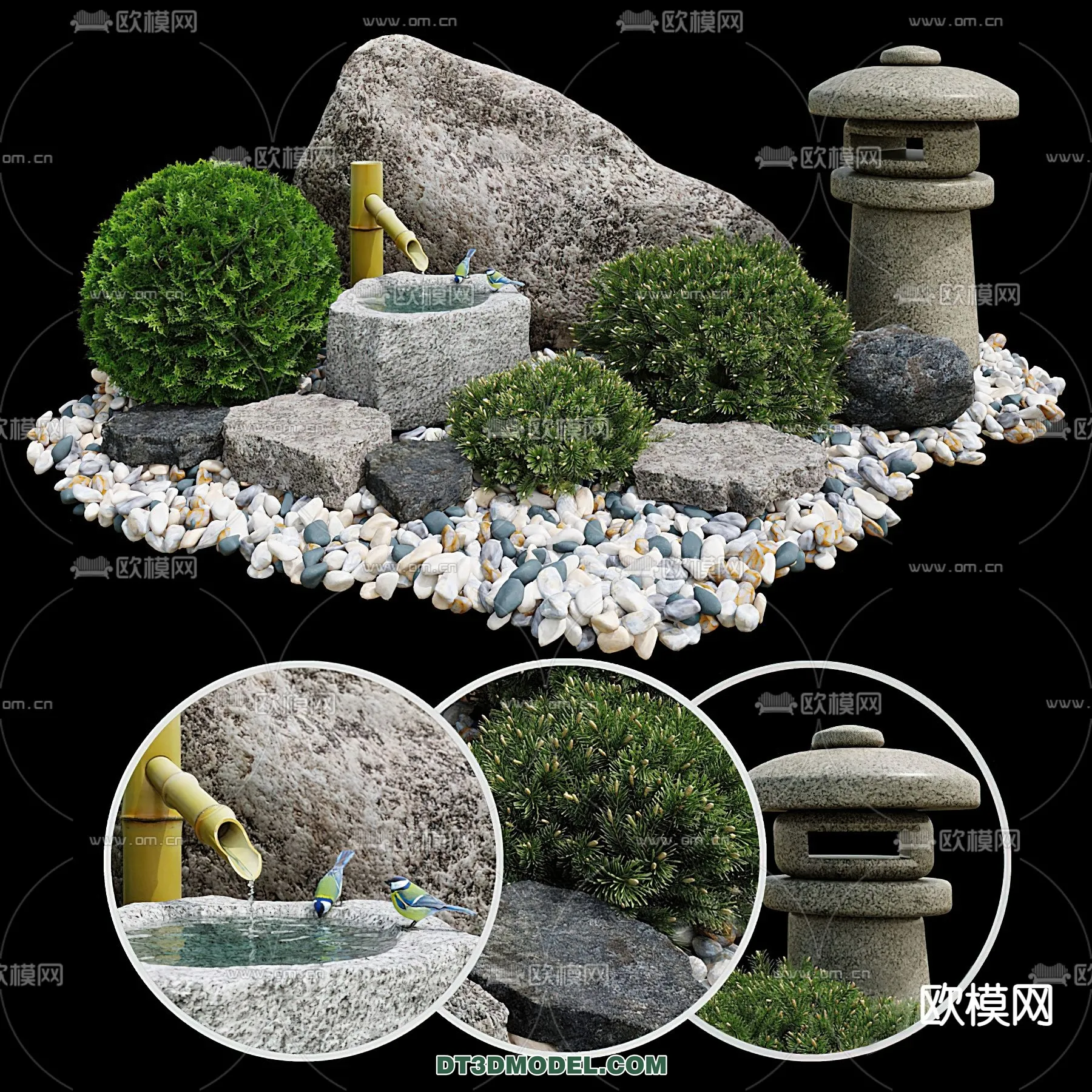 GARDEN DECOR - VRAY / CORONA - 3D MODEL - 3263