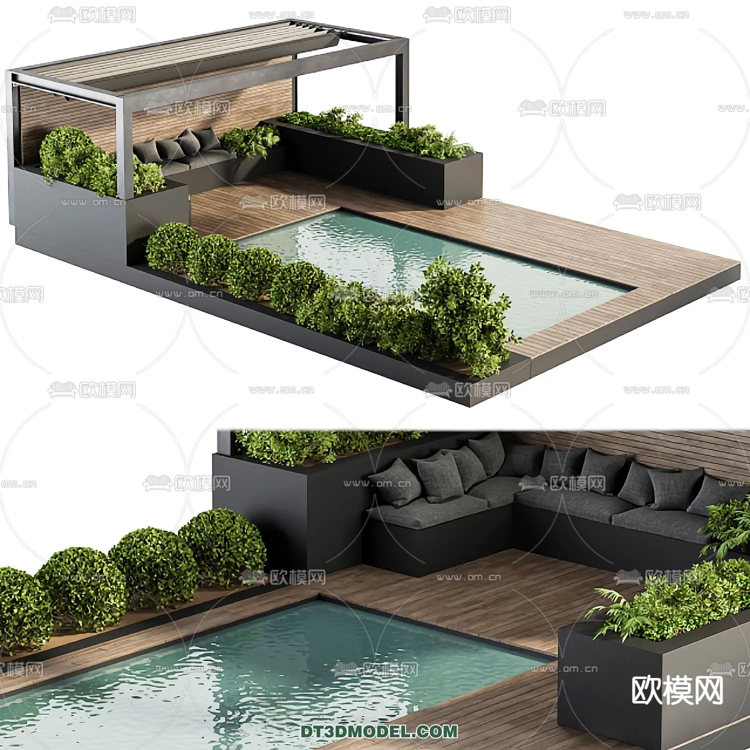 GARDEN DECOR - VRAY / CORONA - 3D MODEL - 3268