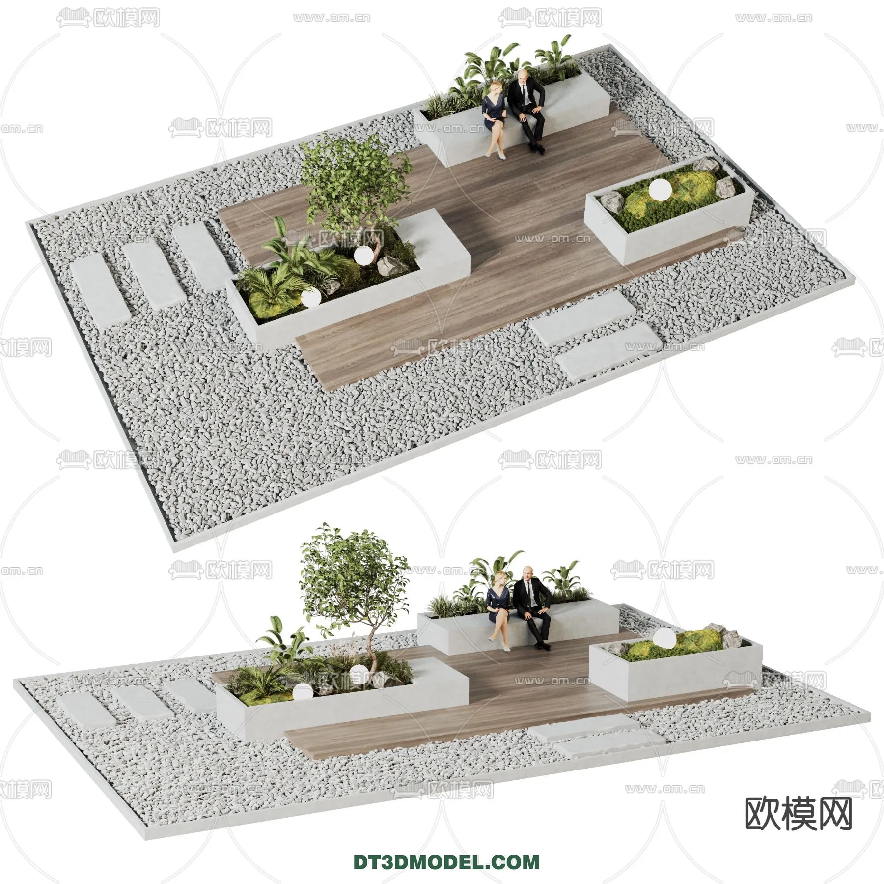 GARDEN DECOR - VRAY / CORONA - 3D MODEL - 3272