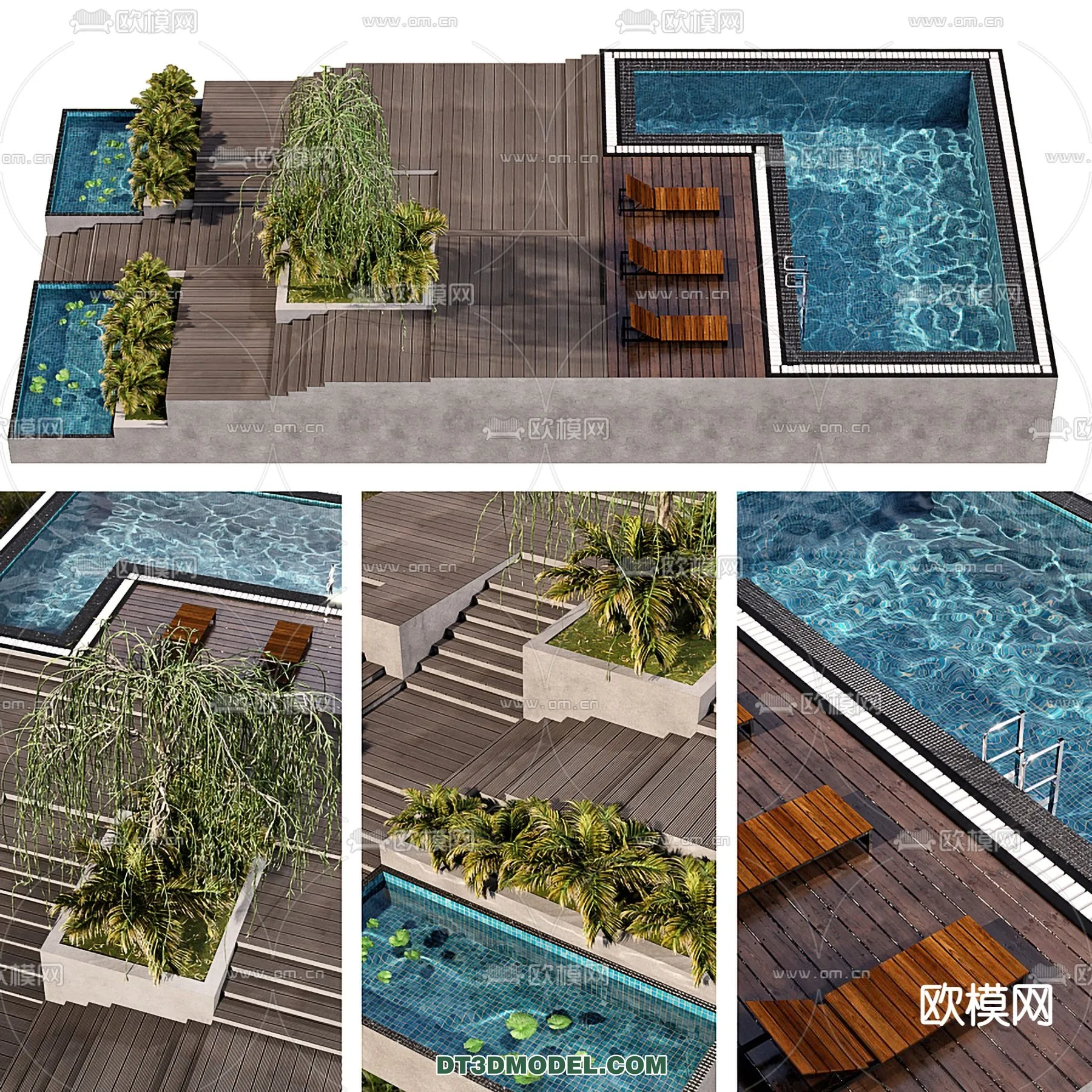 GARDEN DECOR - VRAY / CORONA - 3D MODEL - 3280