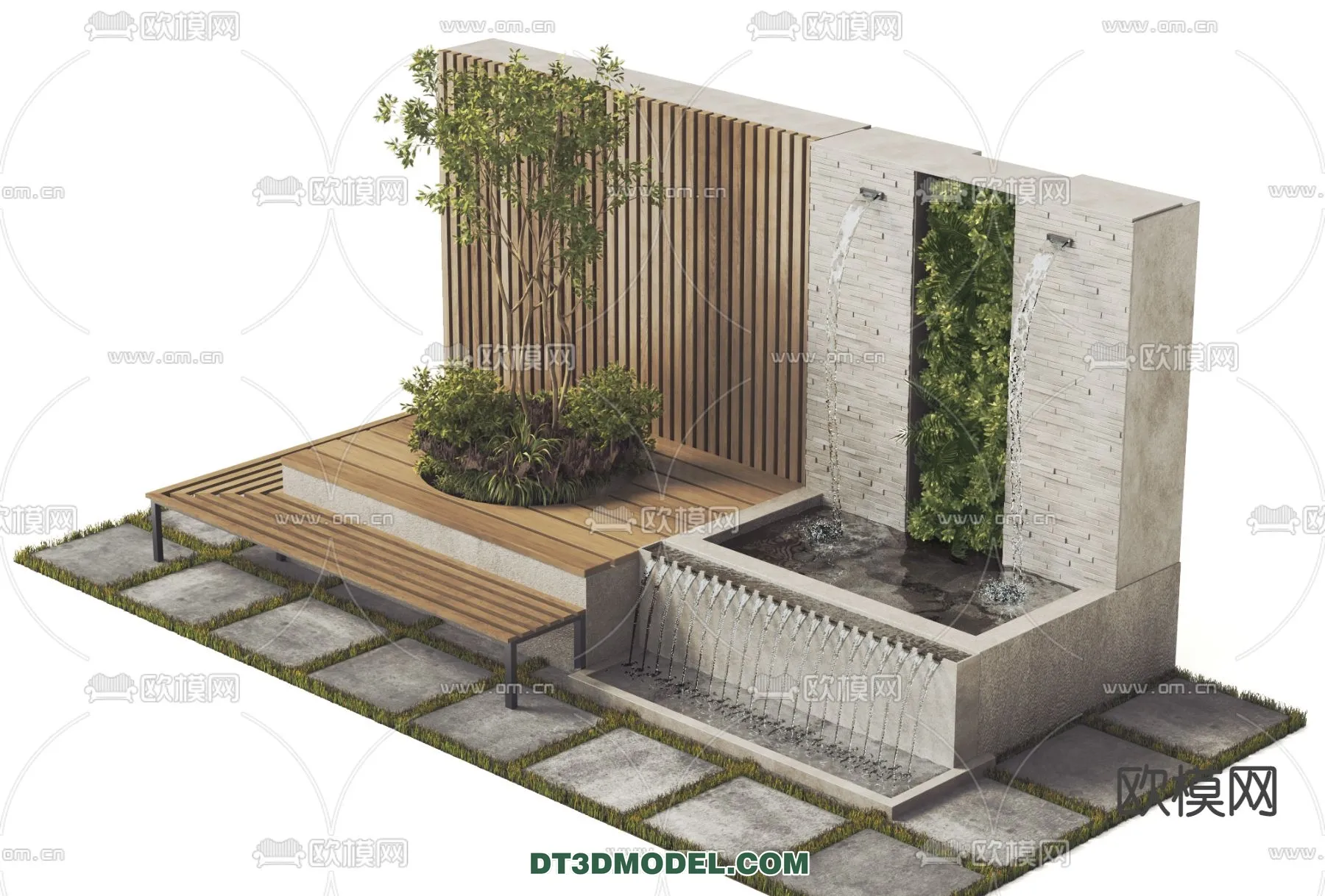 GARDEN DECOR - VRAY / CORONA - 3D MODEL - 3284