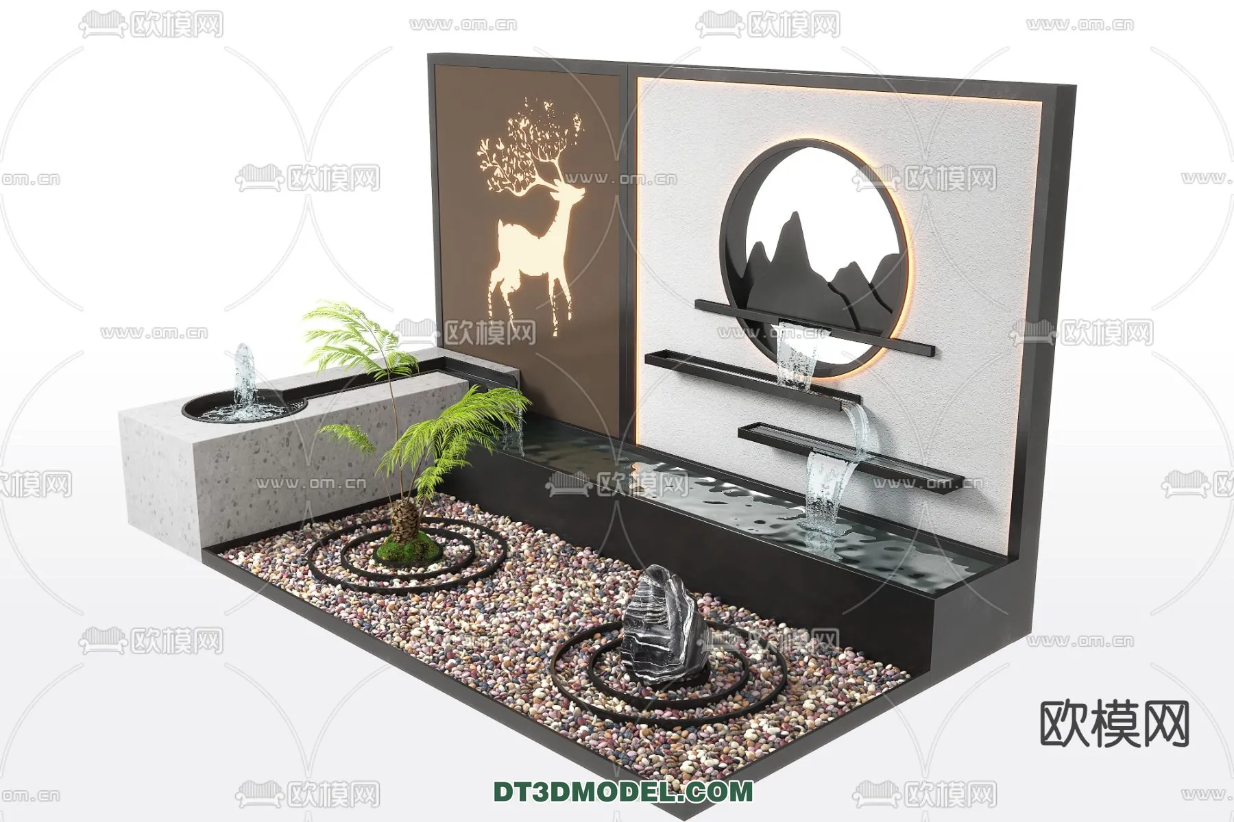 GARDEN DECOR - VRAY / CORONA - 3D MODEL - 3293