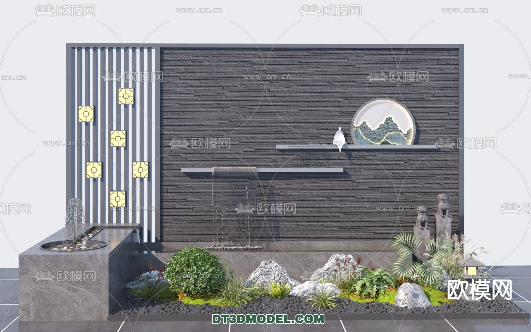 GARDEN DECOR - VRAY / CORONA - 3D MODEL - 3305