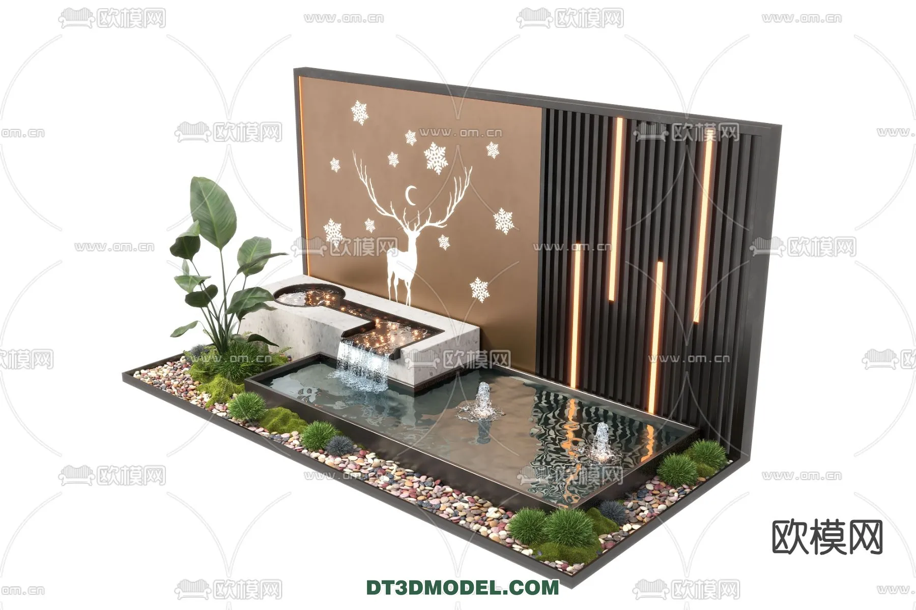 GARDEN DECOR - VRAY / CORONA - 3D MODEL - 3309