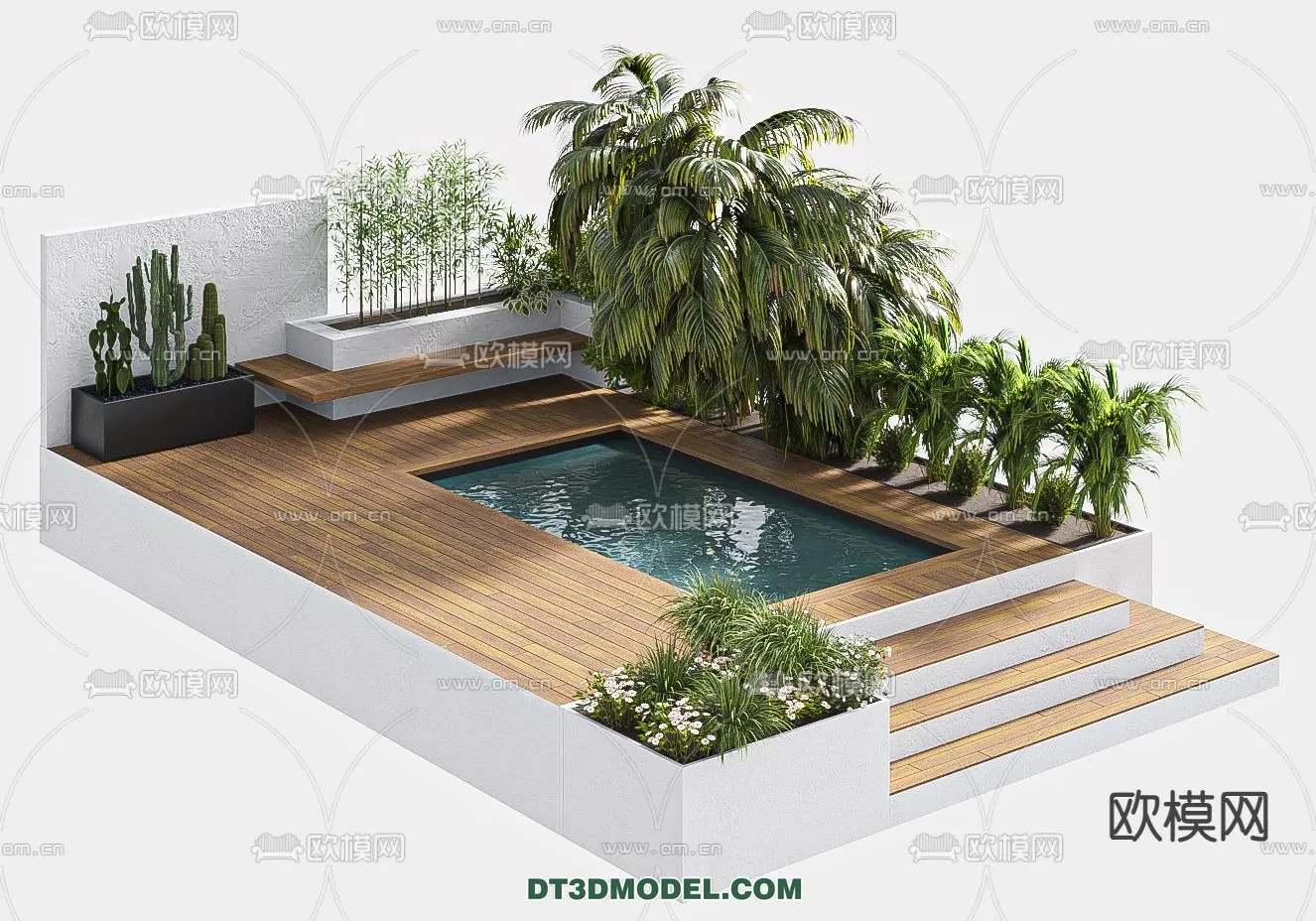 GARDEN DECOR - VRAY / CORONA - 3D MODEL - 3312