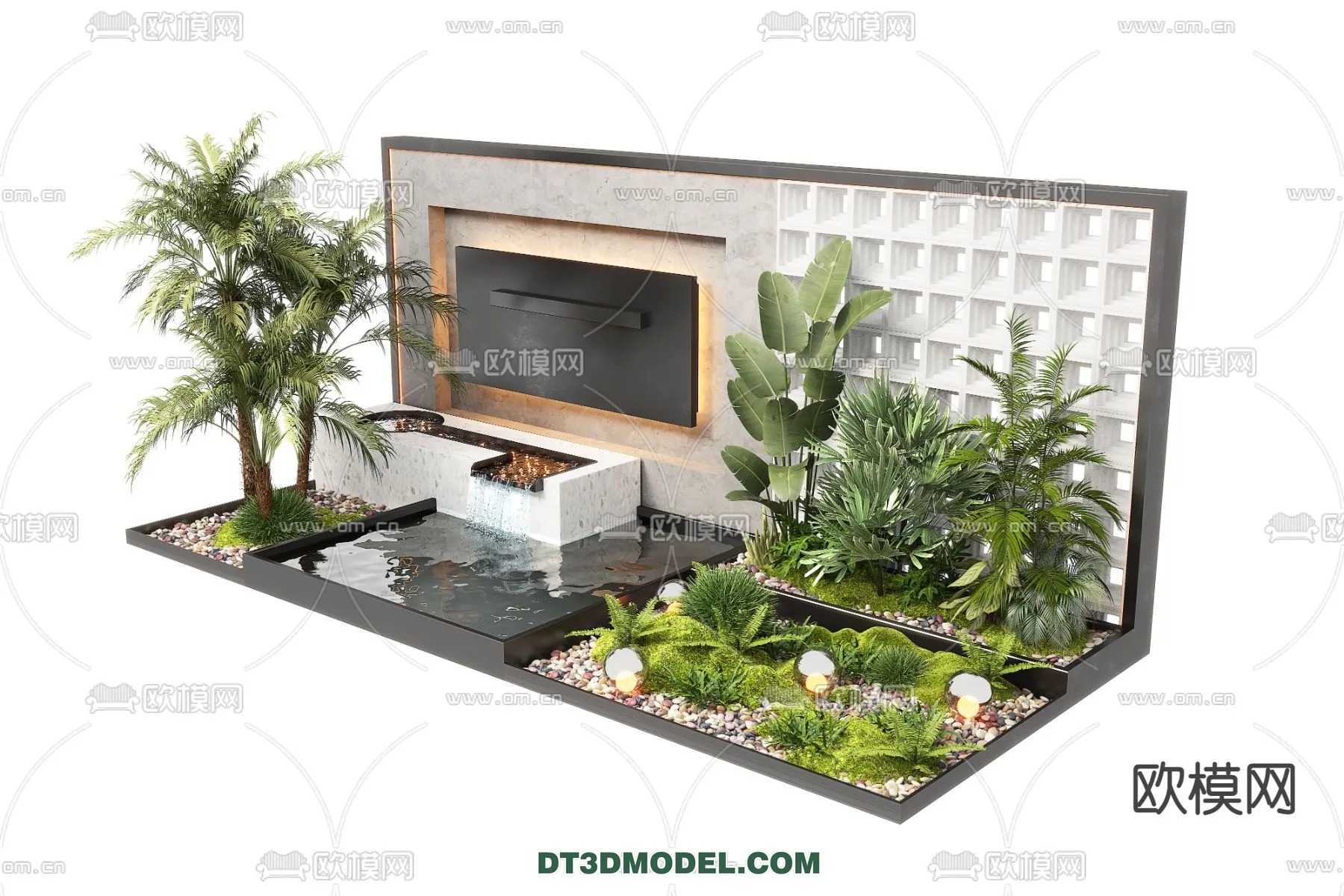 GARDEN DECOR - VRAY / CORONA - 3D MODEL - 3315