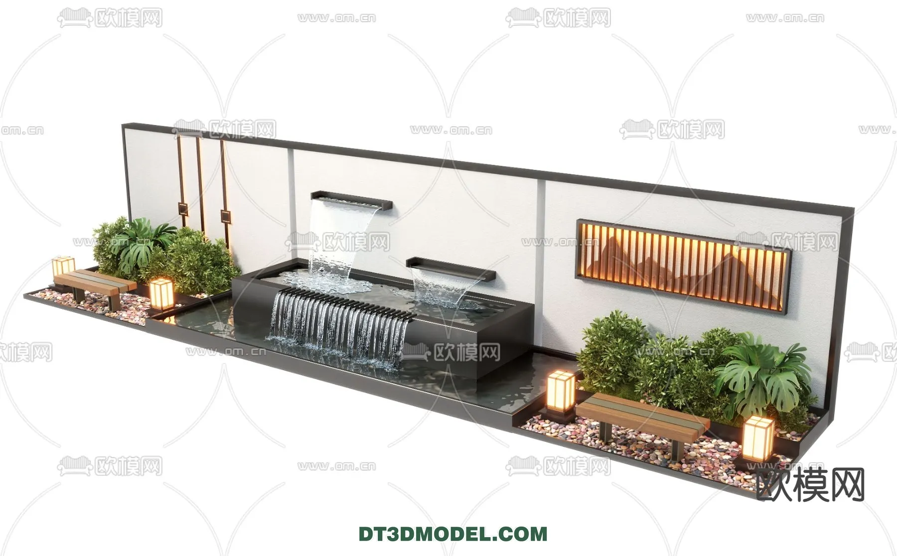 GARDEN DECOR - VRAY / CORONA - 3D MODEL - 3323