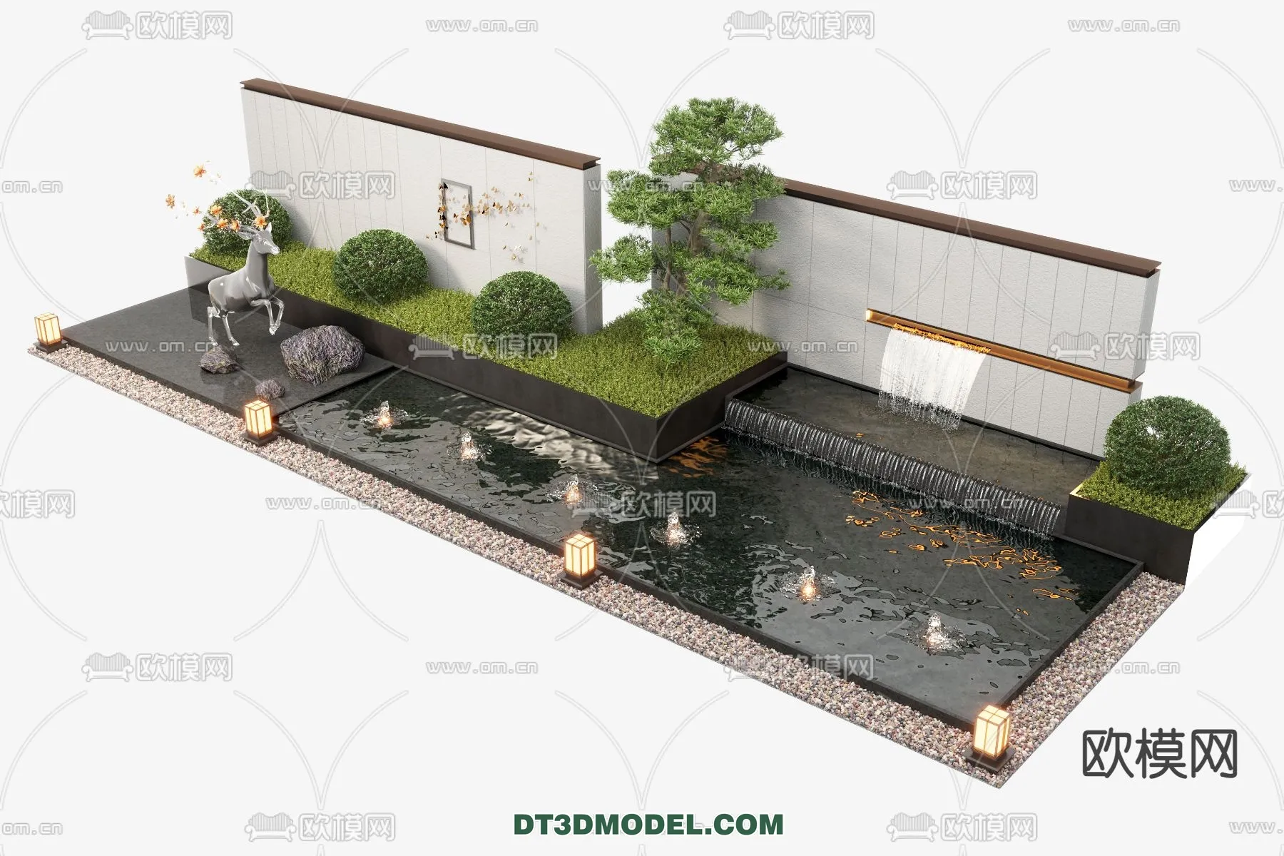 GARDEN DECOR - VRAY / CORONA - 3D MODEL - 3331