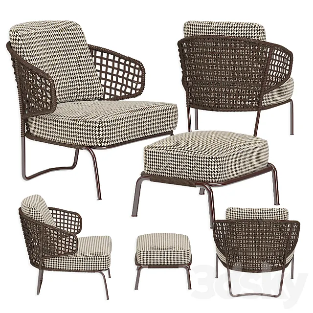 Garden furniture Aston Cord Outdoor 3D Model