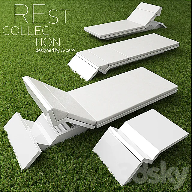 Garden furniture garden furniture REst collection 3D Model