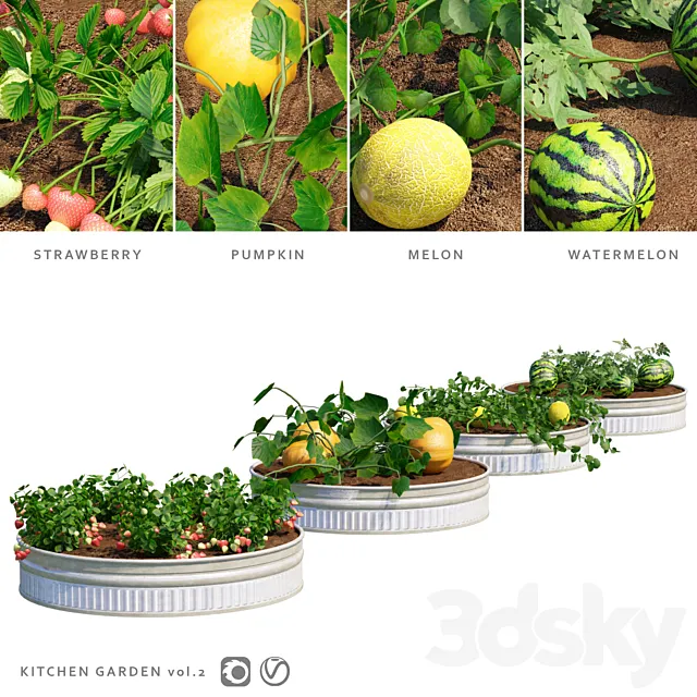 Garden | Kitchen garden.vol 2 3D Model