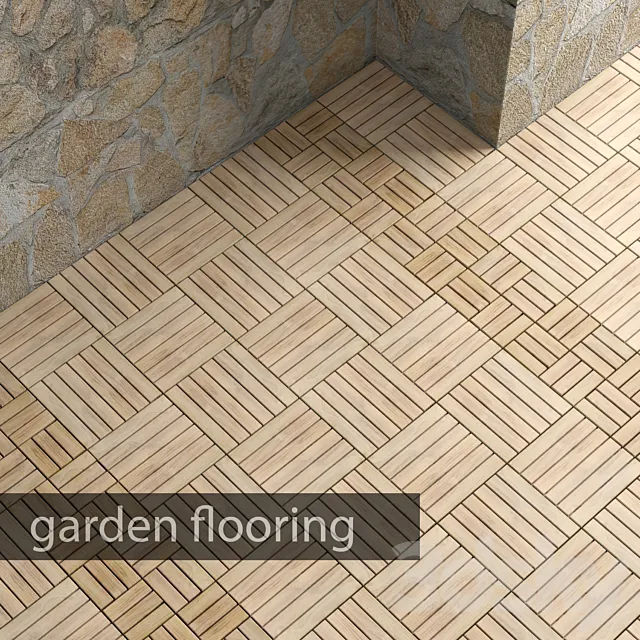 Garden parquet 3D Model