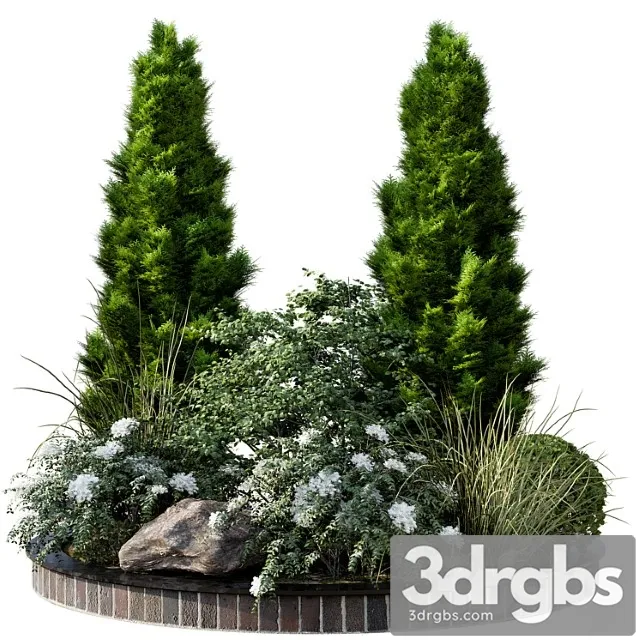 Garden Plant Set 04 1 3D Model Free