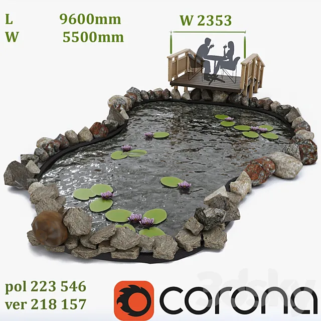 Garden Pond 3DModel