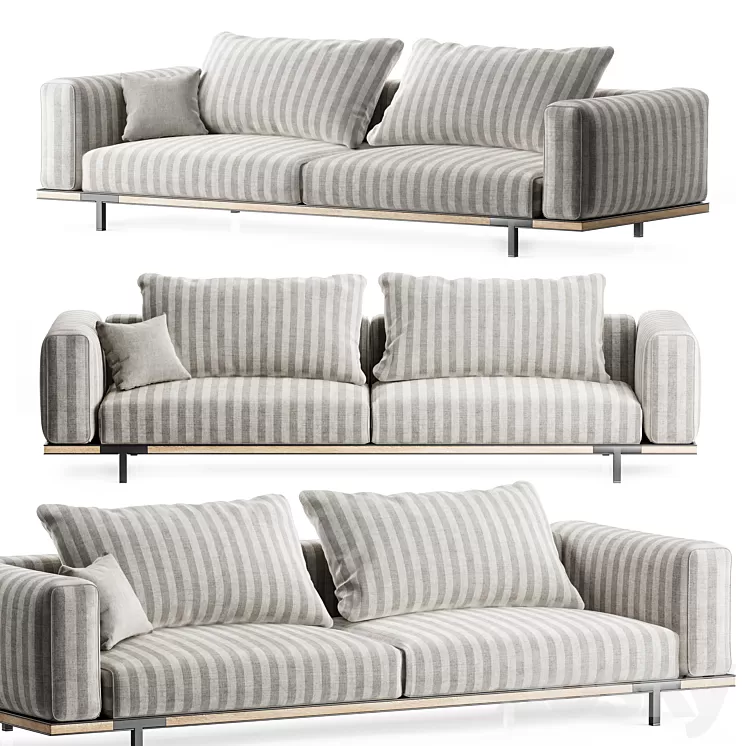Garden sofa COSTIERA by Ethimo 3D Model Free Download