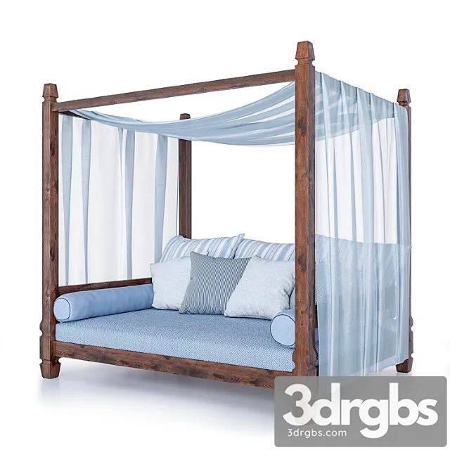 Garden sofa gervasoni 2 3D Model Free