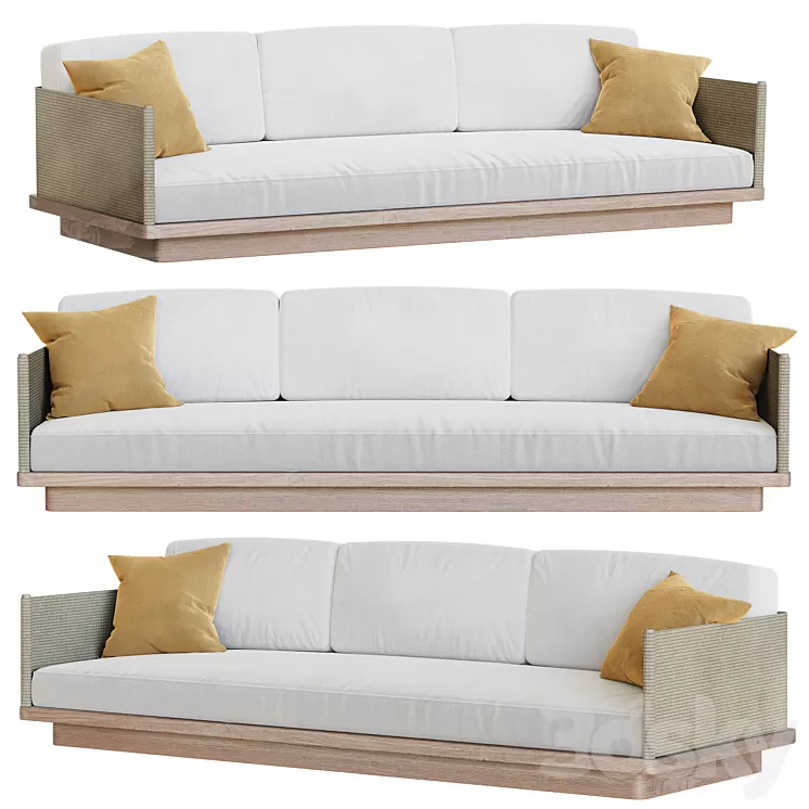 Garden sofa Kettal GIRO 3D Model Free