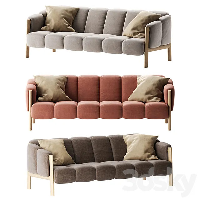 Garden sofa PLUMON by Kettal 3D Model