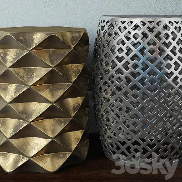 Garden Stools 3D Model