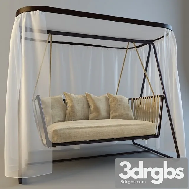 Garden swing 2 3D Model Free