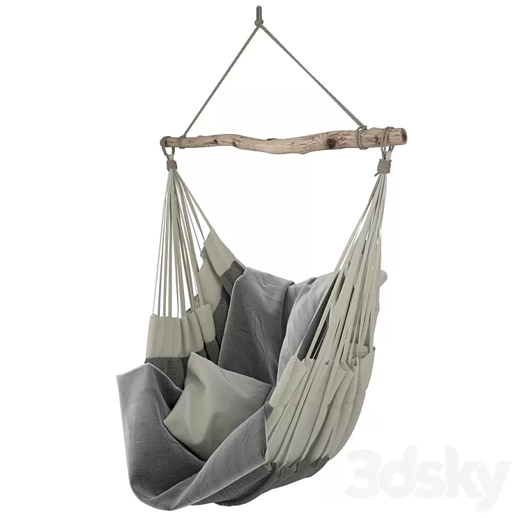 Garden swing-bean bag chair 3D Model