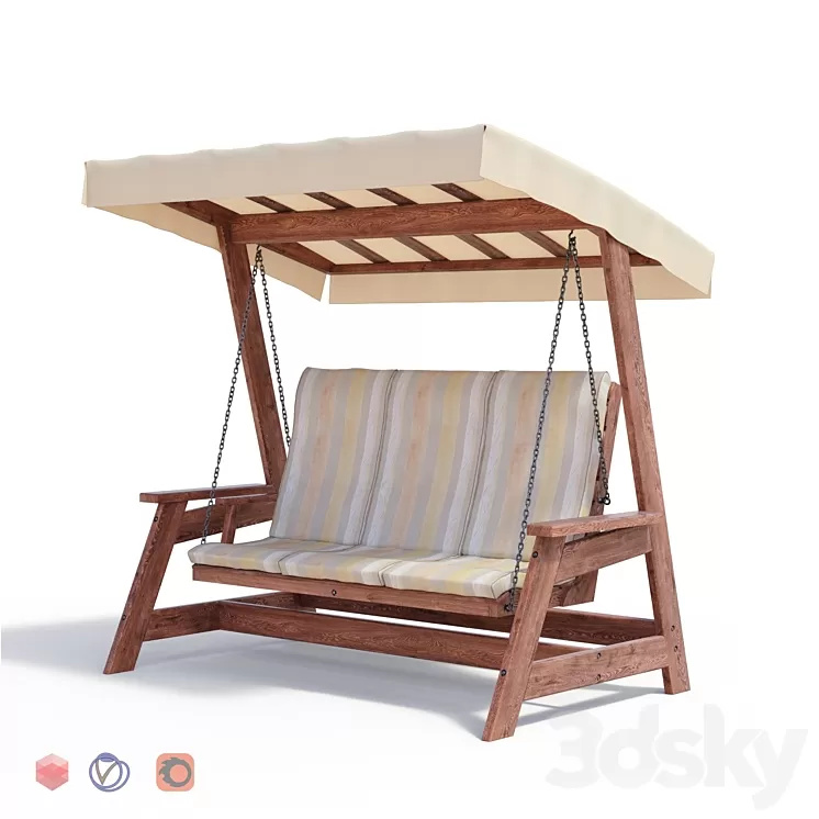 “Garden swing “”Charm””” 3D Model