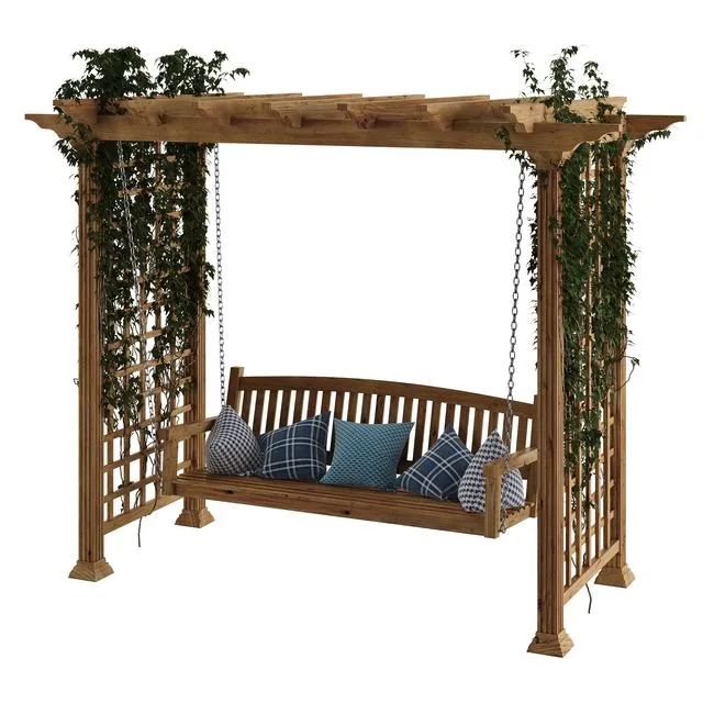 Garden swing pergola 3D Model