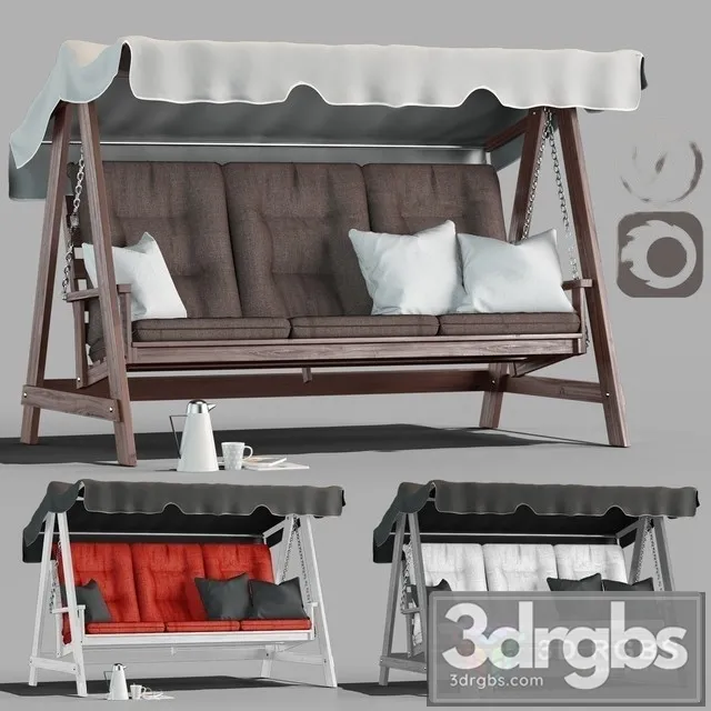 Garden Swings Kornhult 3 Colors 3D Model Free