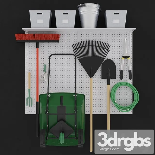 Garden tools 3D Model Free