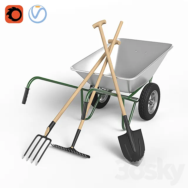 Gardening Tools 3DModel