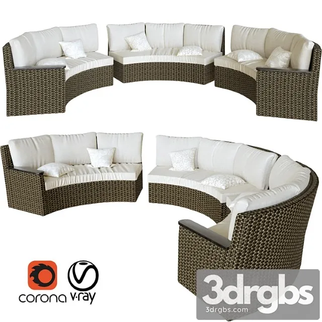Gardensofa 1 3D Model Free
