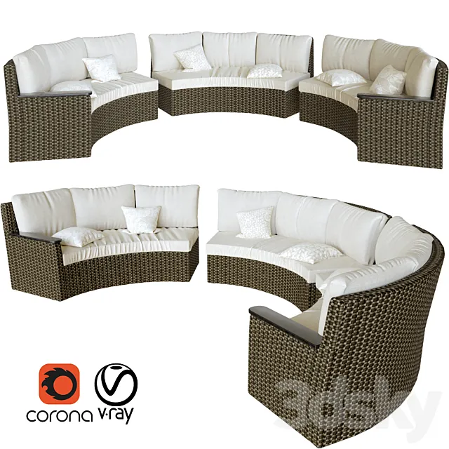 GardenSofa 3D Model