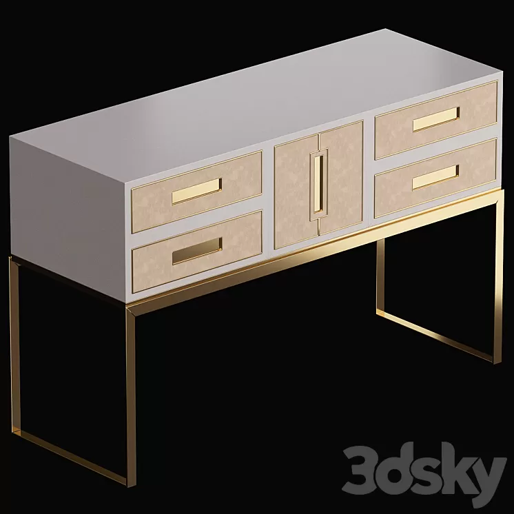Gardner Console Table Frato Interiors 3D Model