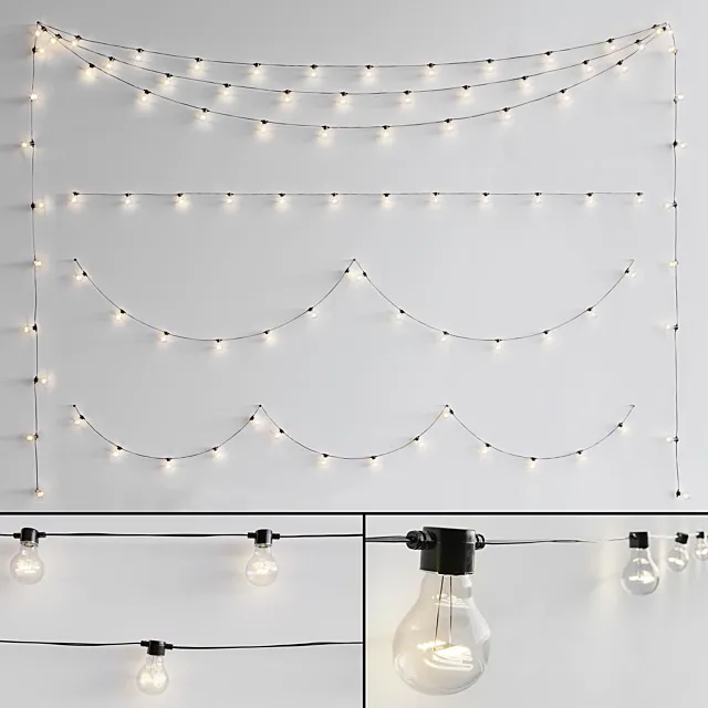 Garland _ Bulb String 3DModel