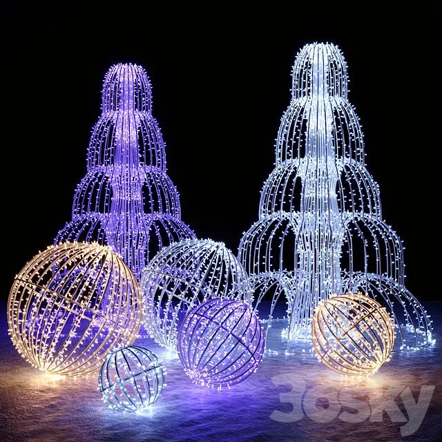 Garland figures 3D Model