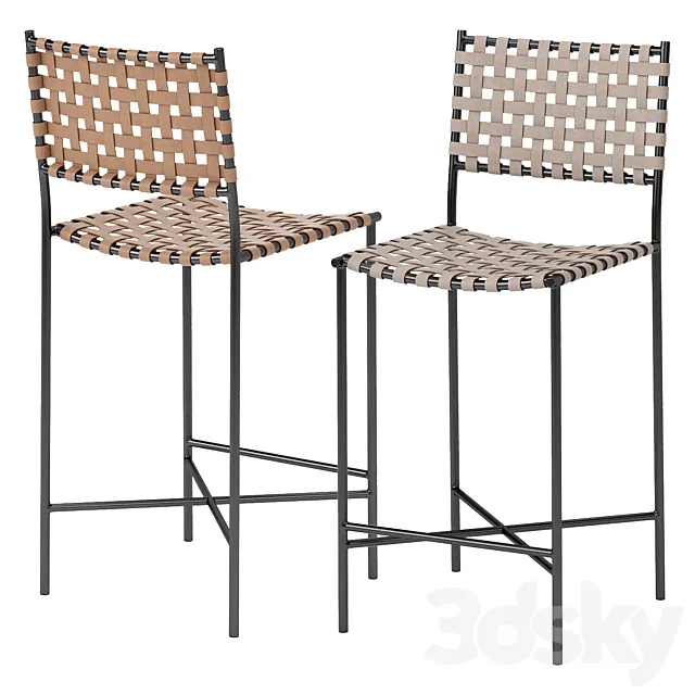 Garza barstool 3D Model