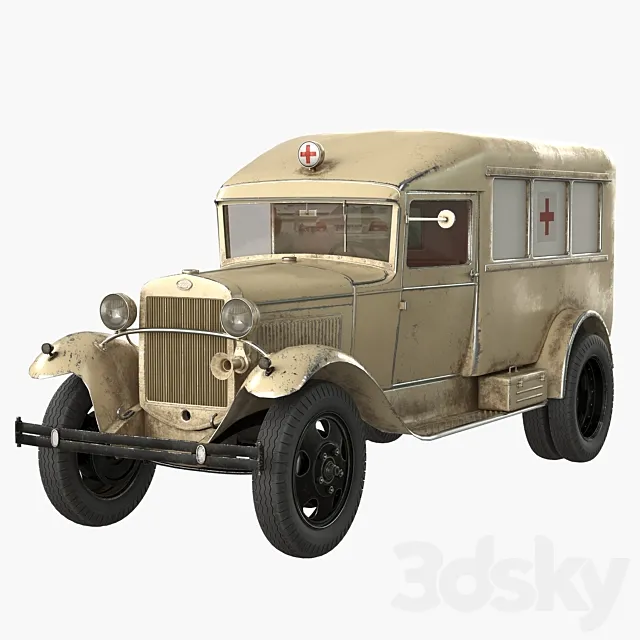 Gas AA "Ambulance" 3D Model