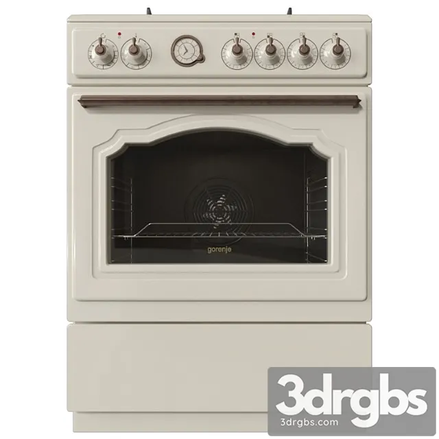 Gas and Electric Stove Gorenje Tlassitso 3D Model Free
