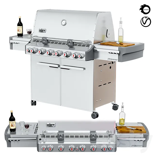 Gas grill Weber Summit S-670 GBS 3D Model