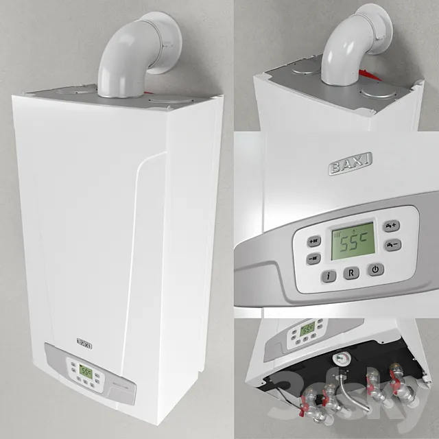 Gas heating boiler wall Baxi Eco 4S 3D Model