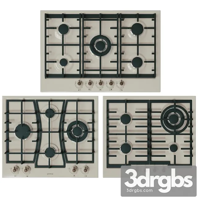 Gas Hobs Combustion Classico 3D Model Free