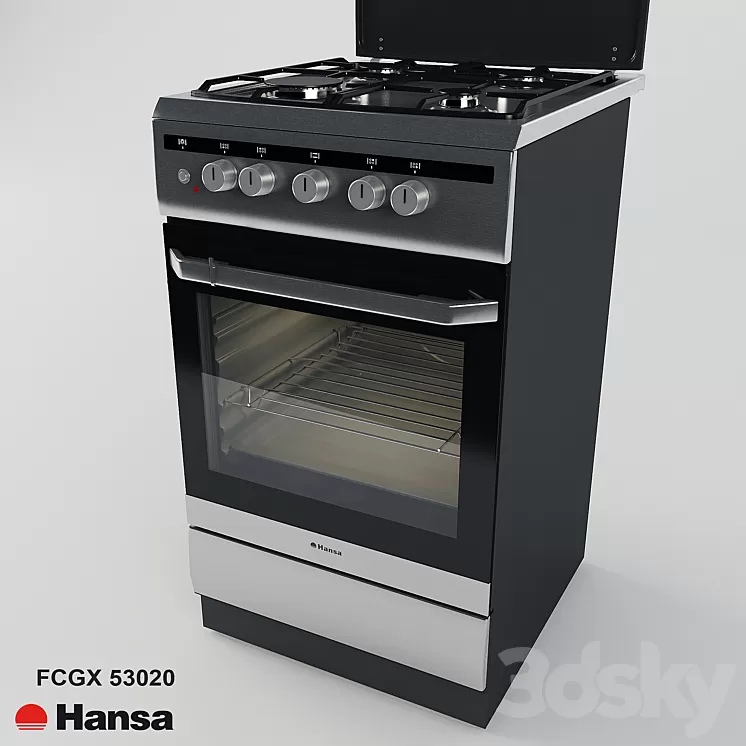 Gas stove Hansa FCGX 53020 Integra 3D Model