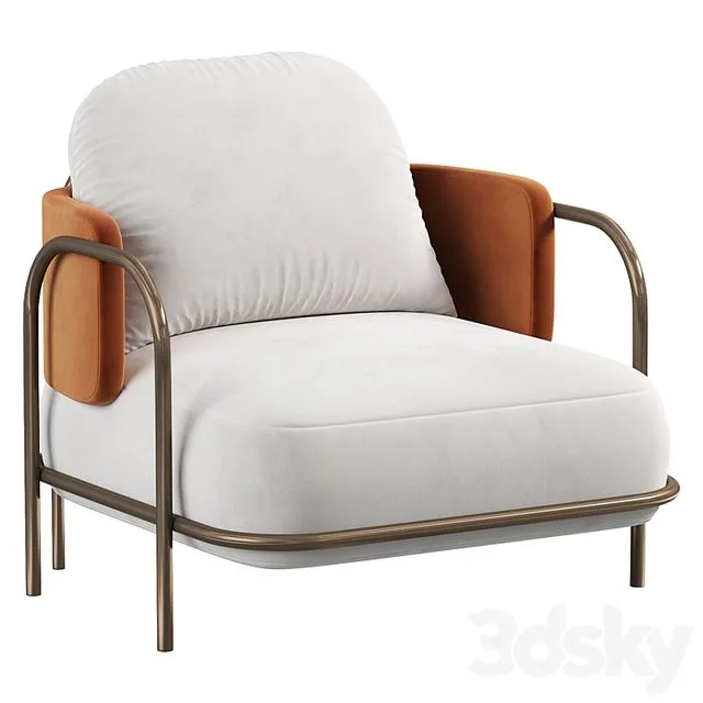 GASTON ARMCHAIR By Carpanese Home 3D Model